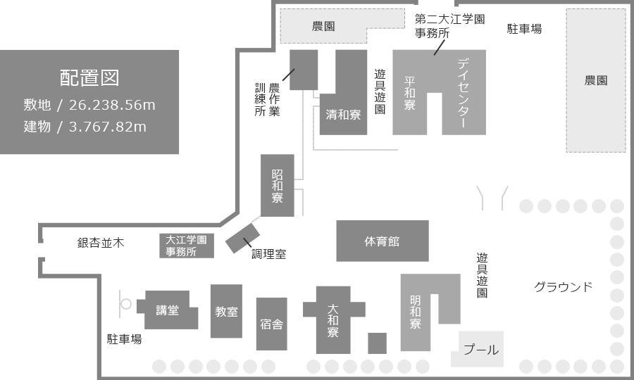 大江学園 エリアマップ